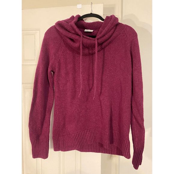 COLUMBIA She Pines for Alpine II Cowl Neck Purple Pink Sweater Size XL - Picture 5 of 5